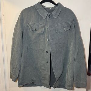 Men's Gray/light green Casual Jacket
